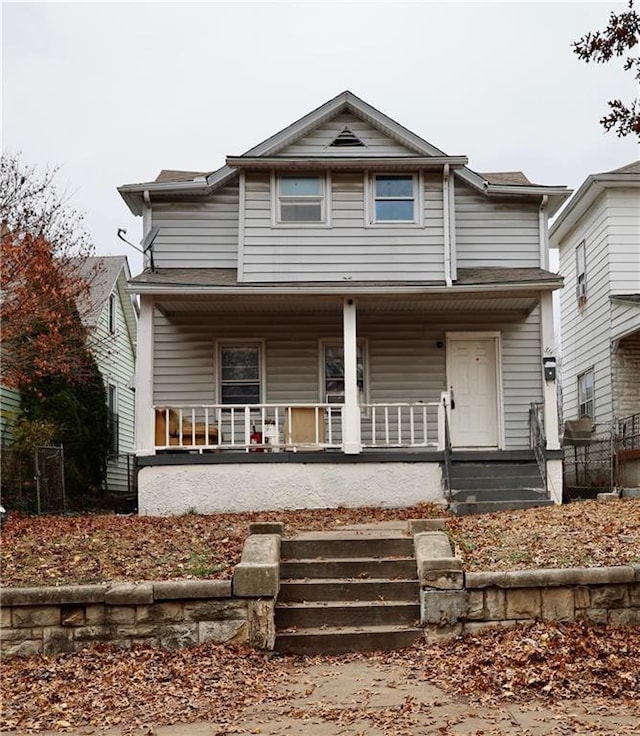 view of front facade with a porch