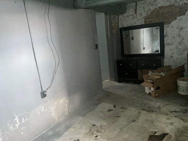 view of basement