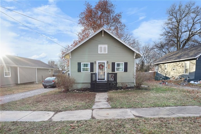 view of bungalow-style house