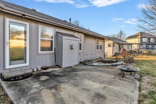 back of property featuring a patio area