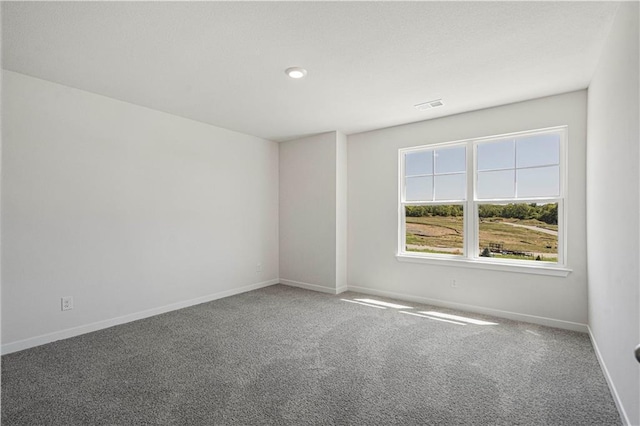 unfurnished room with carpet flooring