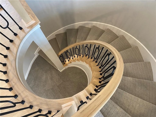 view of stairs