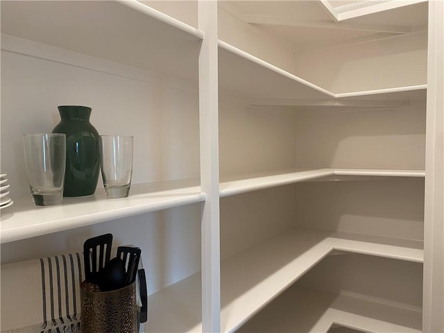 view of storage area