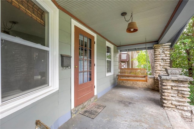 view of patio / terrace with covered porch