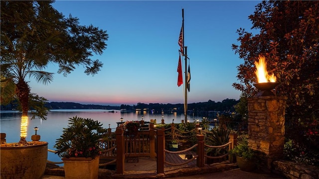 property view of water