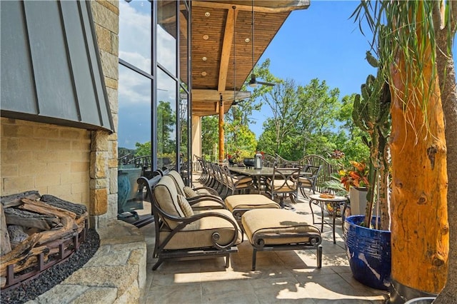view of patio / terrace with outdoor dining space