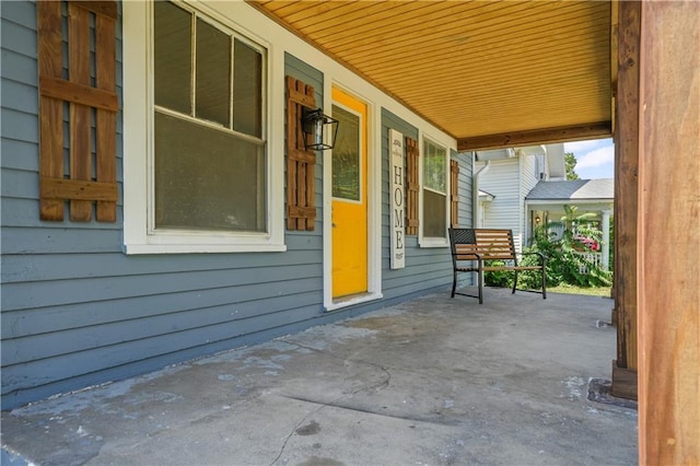 view of patio / terrace featuring a porch