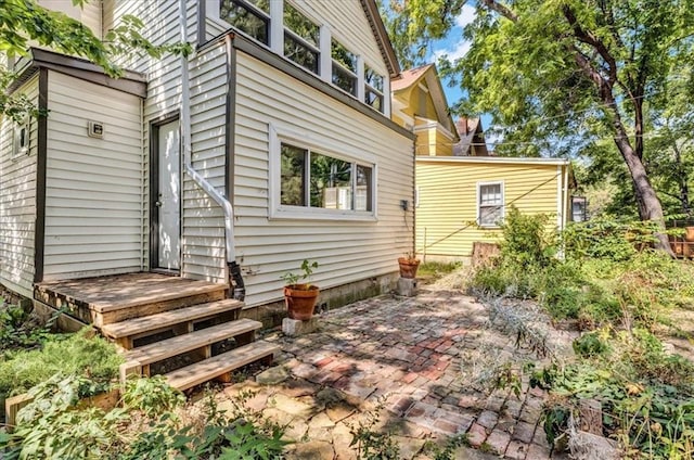 rear view of house with a patio area