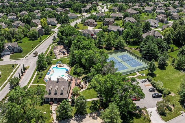 birds eye view of property