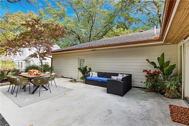 view of patio / terrace featuring outdoor lounge area