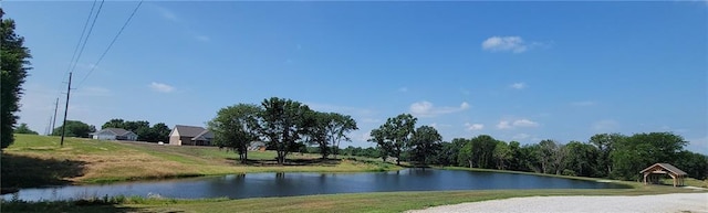 view of water feature