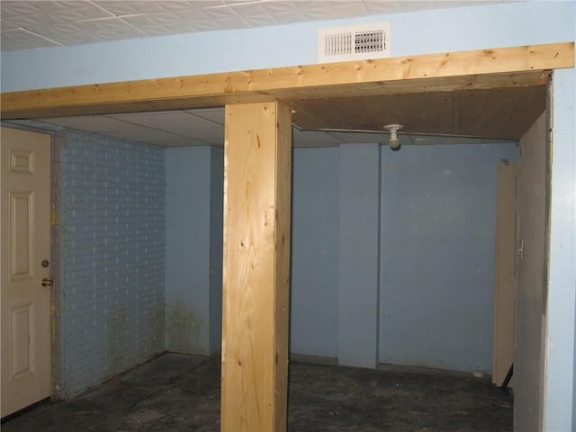 view of basement