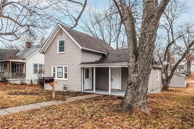 view of front of home with a porch