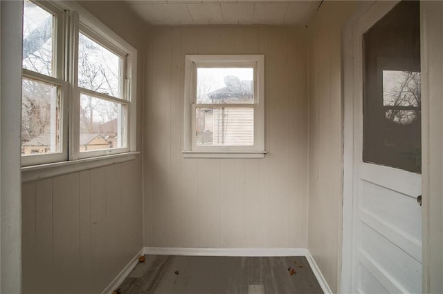 empty room featuring hardwood / wood-style floors