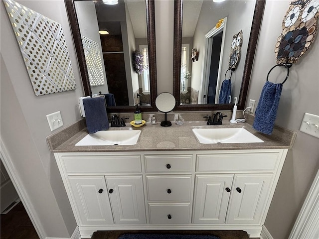 bathroom with vanity