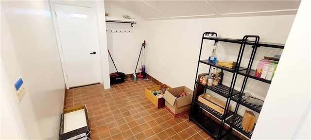 view of storage room