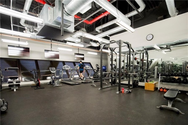 view of workout area