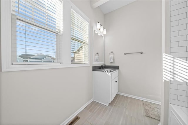 bathroom featuring vanity