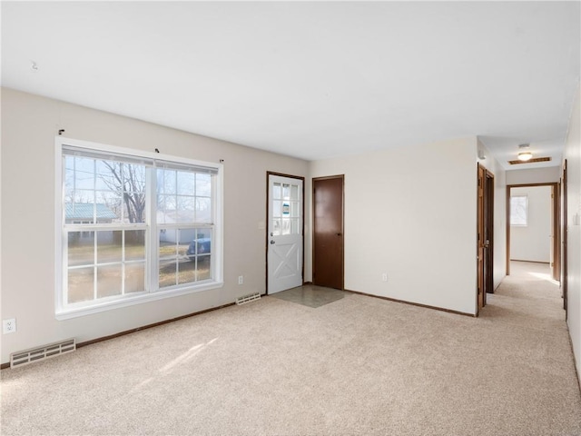 view of carpeted empty room