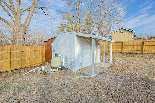 view of outbuilding