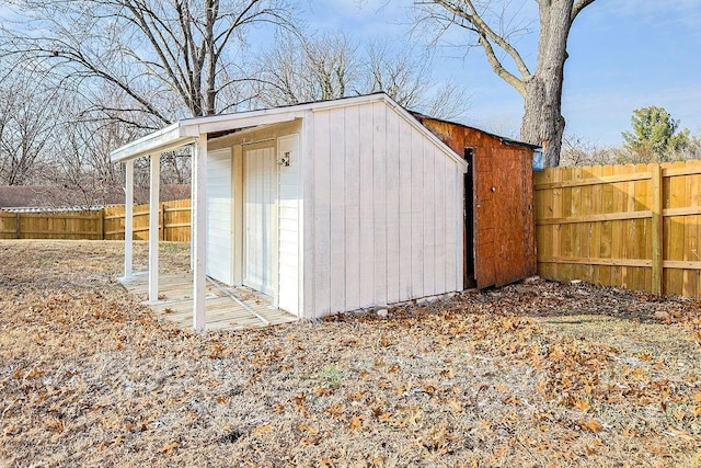 view of outbuilding