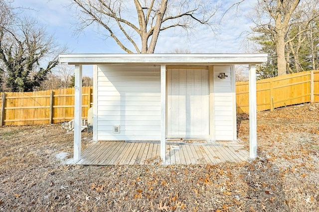 view of outbuilding