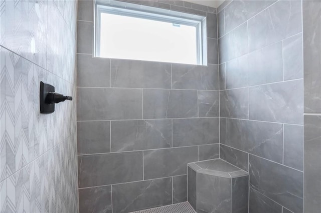 7050 NW Yulich Ct, Parkville, MO 64152 - bathroom with tiled shower and healthy amount of natural light
