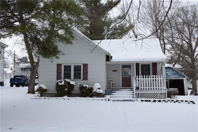 view of bungalow-style home