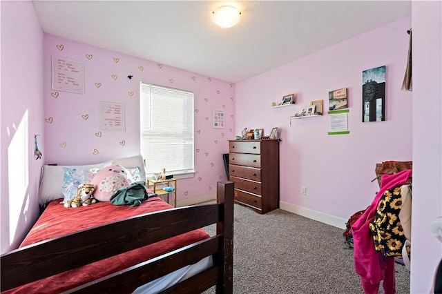 bedroom featuring carpet floors