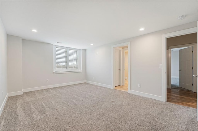 view of carpeted empty room