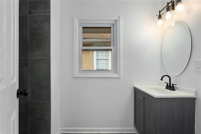 bathroom featuring vanity