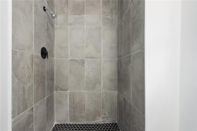 details featuring a tile shower