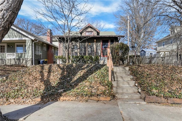 view of bungalow-style house