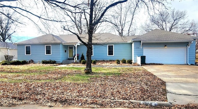 ranch-style house with a garage