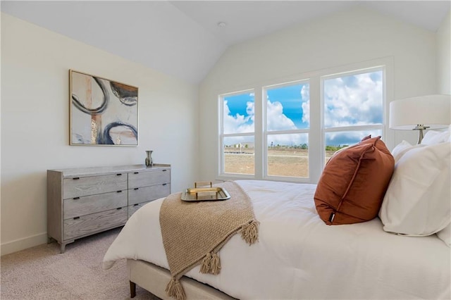 4218 W 158th Ter, Overland Park, KS 66224 - bedroom with vaulted ceiling and light carpet