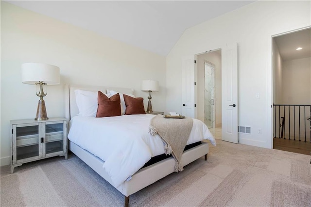 4218 W 158th Ter, Overland Park, KS 66224 - bedroom featuring carpet flooring and lofted ceiling