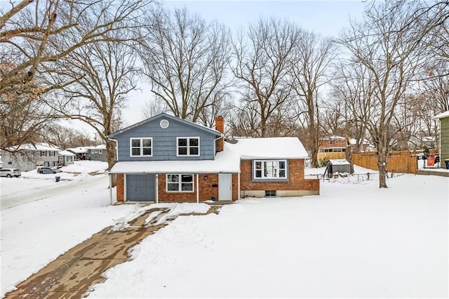 view of front of house featuring a garage