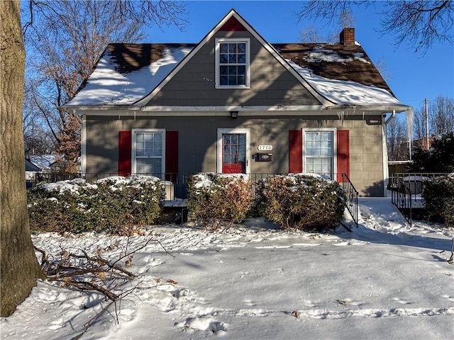 view of front of property