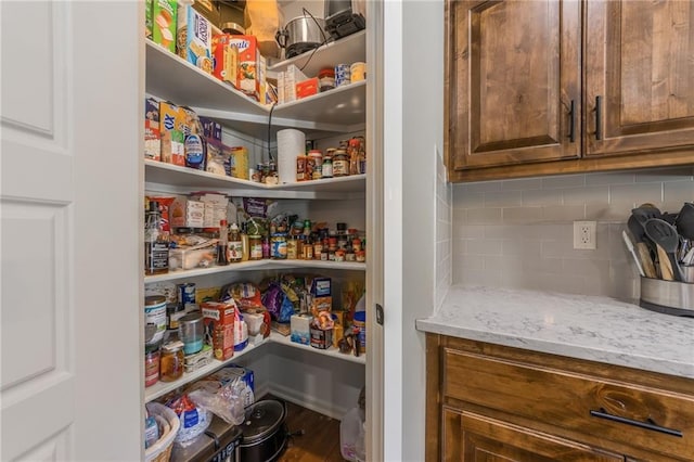 view of pantry