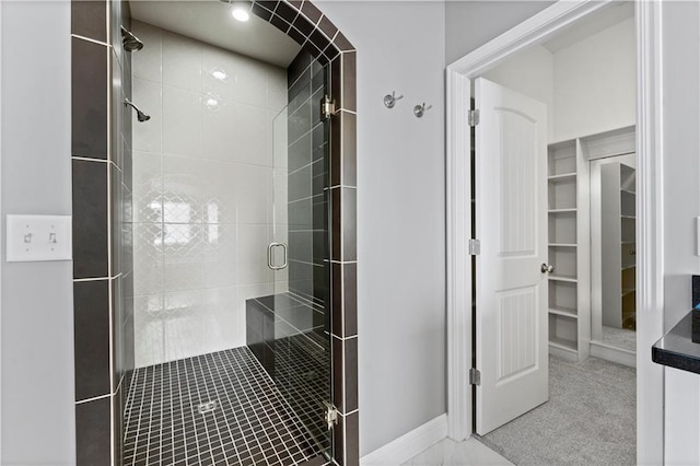 bathroom with walk in shower