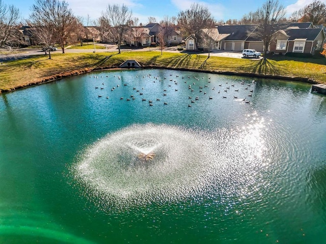 view of water feature