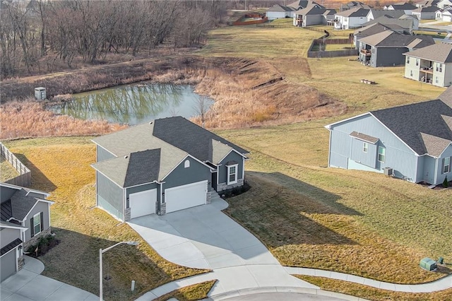 bird's eye view featuring a residential view