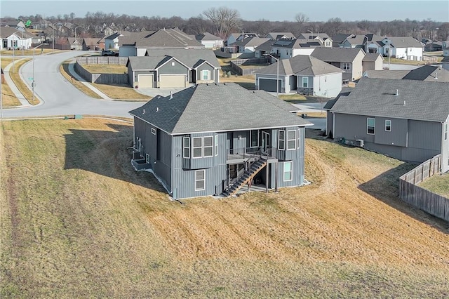 bird's eye view featuring a residential view