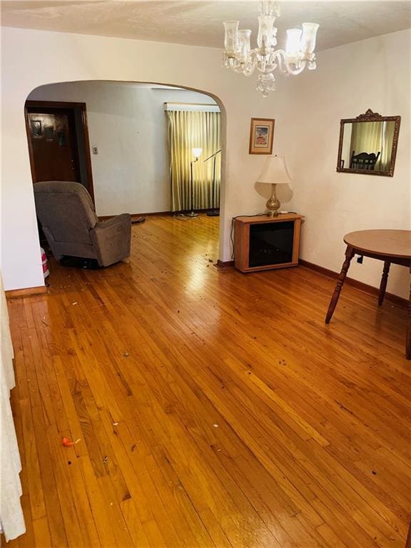 interior space with wood-type flooring