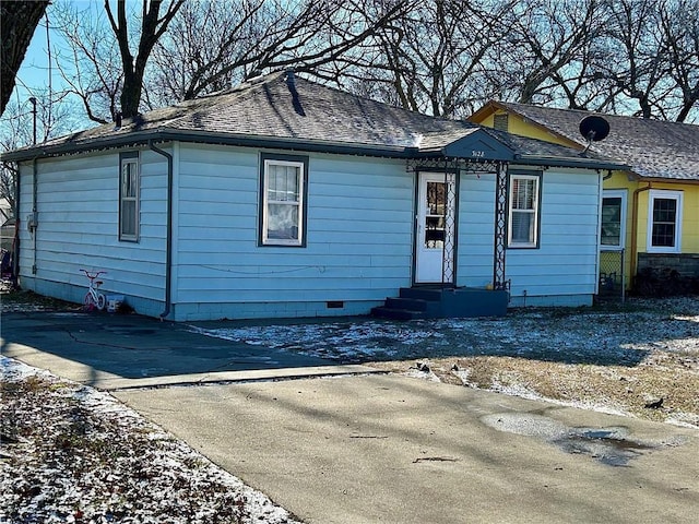 view of front of home