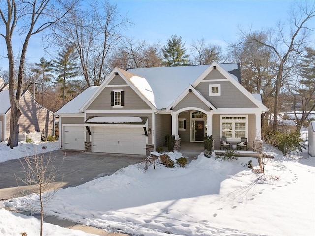 craftsman-style house featuring a porch