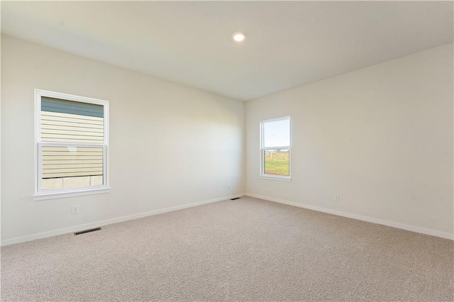 view of carpeted empty room