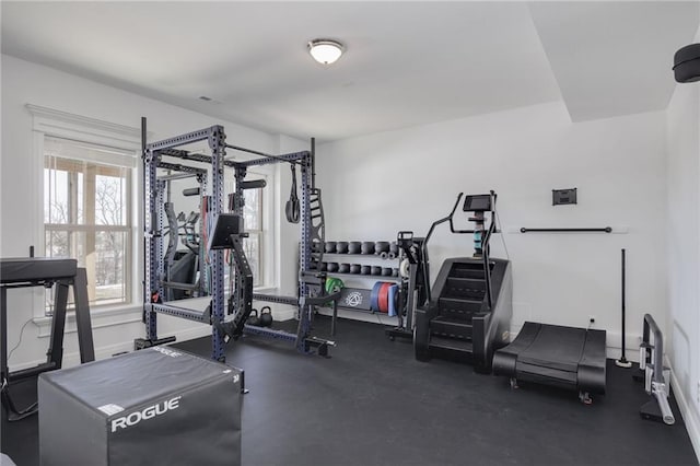 view of exercise room