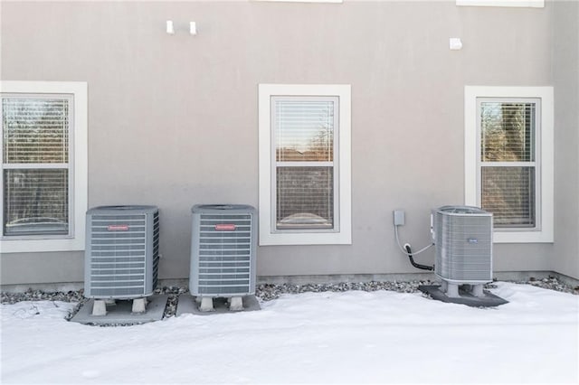 exterior details featuring central air condition unit