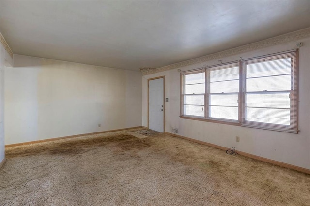 view of carpeted empty room